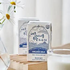 [롯데백화점]미스터밀크 제주 성이시돌 목장 유기농 우유 멸균우유(140ml x 24입)
