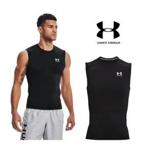 [언더아머](하남점)1361522-001 남성 UA HeatGear 컴프레션 나시 슬리브리스