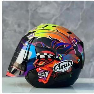바이크용품 오토바이 오픈 페이스 3/4 헬멧, RAM4, 남녀공용, 기관차 경주, 여름 헬멧, Capacete gf