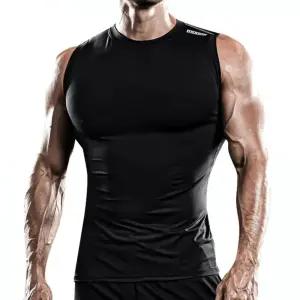 닥터스킨 컴프레션 슬리브리스 타이츠 셔츠/슬림핏/스판/남자민소매티/쾌적한/운동선수/시합/경기