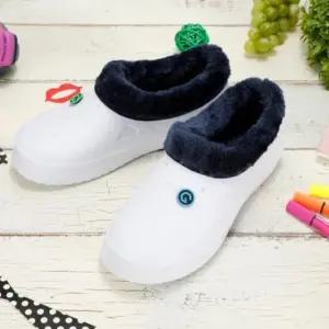 고품질 겨울 안감 털실내화 학교 데일리 실내화 학생 보온 (WFGKNOM)