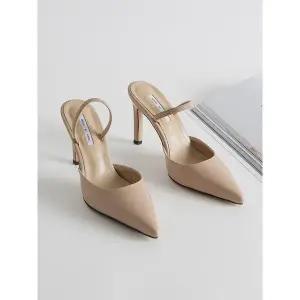 [하프클럽/]스틸레토 밴딩 슬링백뮬 9cm