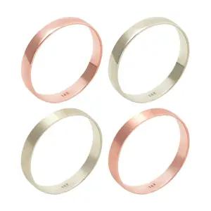 14K 평반지 유광 무광 로즈골드 샴페인골드 C타입