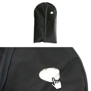 긴옷보관용 블랙부직포 투명창 롱코트커버 겨울옷커버비닐 대형