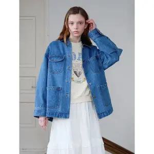 [올리브데올리브](신세계 사우스시티)카라배색 루즈핏 데님 점퍼 OJ5SM277