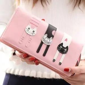 알찬구성 귀여운 3고양이 인조PU 18.5CM 연핑크 고양 (WFH21CG)