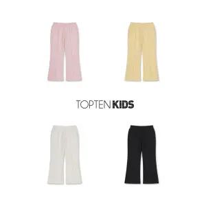 [롯데백화점]탑텐키즈 MKF1PT2101 여아) 테리 부츠컷 스웨트팬츠