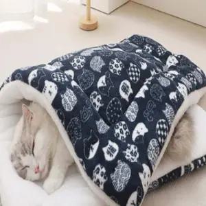 대형견 겨울 방석 80x57 두꺼운 깔개 보온성 높은 수면 침구 매트