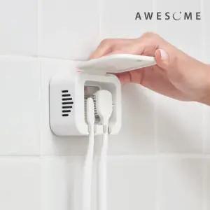 어썸 무선 2구 UV-C LED 히팅건조 가정용 휴대용 충전식 칫솔살균기 ATS-2000