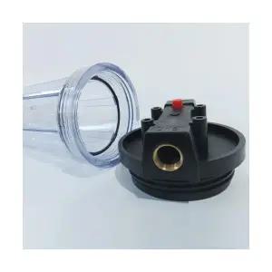 20인치 황동 고급 투명 하우징 케이스 녹물제거 필터 여과재 언더싱크 고압 지하수 산업용 15A 20A 25A