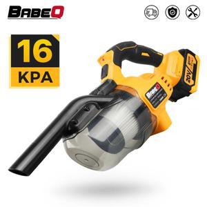 BABEQ 무선 진공 청소기 16KPa 고전력 휴대용 가정용 자동차 Makita 18V 배터리 이중 도구