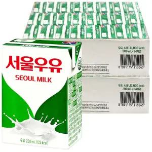 서울우유 멸균우유 200ml x 48개 / 음료수