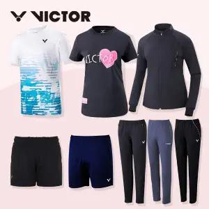 빅터 T-40021 남성 여성 배드민턴 티셔츠 반바지 긴바지 자켓