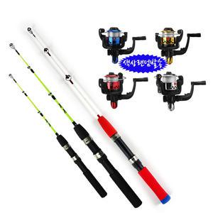 구멍치기 낚시대 릴 세트 바다 방파제 민물 계곡 돌틈낚시 JM200+레드싱웨이브