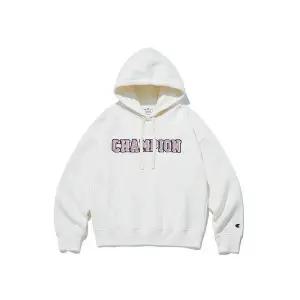 [하프클럽/]Champion 여성 Heavy Cotton Poly 기모 후드 스웨트셔츠 크림 CKTS2F570CR