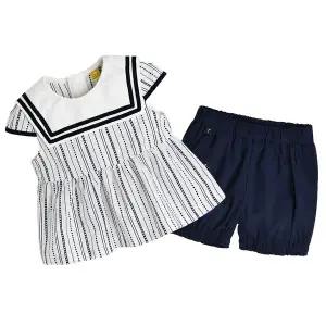 [보리보리/모이몰른]유아상하복세트 마리캡블라우스상하