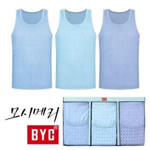 [BYC] ECF3052 모시메리남성런닝3매입