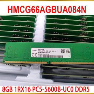 SK 하이닉스 RAM 8GB 1RX16 PC5-5600B-UC0 DDR5 5600 UDIMM 데스크탑 메모리 HMCG66AGBUA084N용 1개