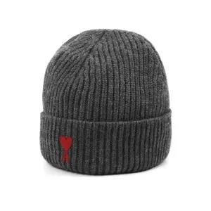 [아미]AMI BFUHA116 018 084 아미 드 꾀흐 하트 로고 비니