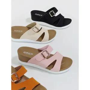 [하프클럽/]국내제작 쿠션 슬리퍼 5cm_25S107