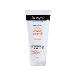 뉴트로지나 딥클린 아크네 포밍 클렌저 175g 1개 / 약산성 폼클렌징