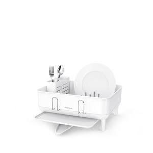 [포커시스](강남점)[Simplehuman]심플휴먼 디럭스 컴팩트 식기건조대_올화이트 / SPH-KT1208DC