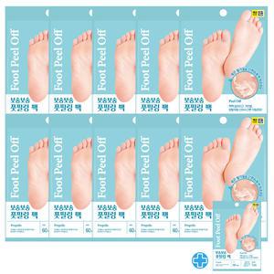 팩미인 보송보송 발각질 제거 풋필링 팩 10+1 (총 11개)