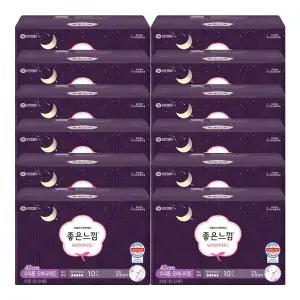 좋은느낌 수퍼롱 42cm 슬림 오버나이트 날개형 10개입 X 12개