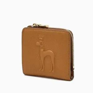 [NS홈쇼핑][헤지스ACC] HIWA5F252W2 [MIGHTY]브라운 퍼피 엠보 라운드지퍼 반지갑..