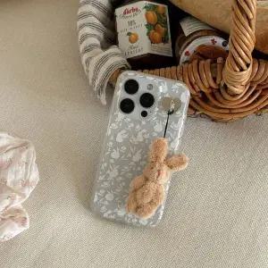 메이드모먼 spring bunny bliss 디자인 반투명 폰케이스