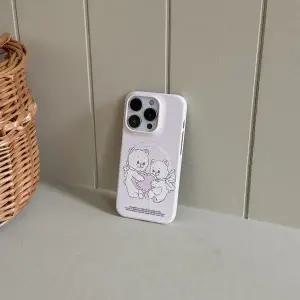 메이드모먼 vintage heart bear 디자인 맥세이프 하드 폰케이스