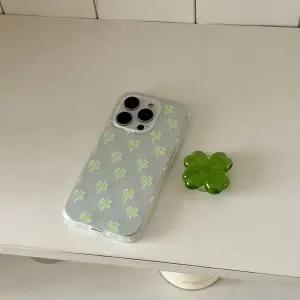 메이드모먼 clover wish 디자인 반투명 폰케이스