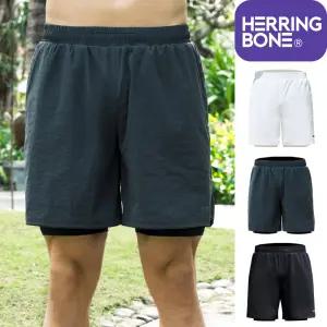 남자 워터레깅스 투인원 스윔팬츠 스판 반바지 비치웨어 하의 AI334M