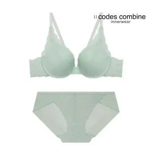 [롯데백화점]코데즈컴바인 이너웨어 [선물포장]프리컷레이스시크릿브라팬티세트CDWBRBP731LKH