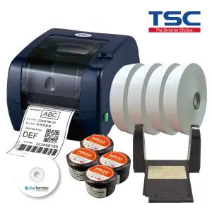 케어라벨패키지 TTP-345 300dpi 라벨거치대+나일론/공단원단+리본+무료원격설치