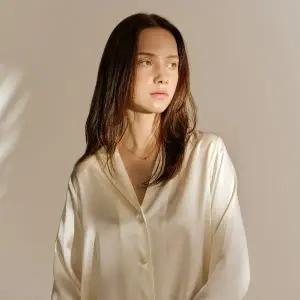 [오르시떼](센텀시티점)여성 E078 실크 긴소매 상하