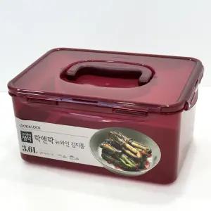 락앤락 김치통 장아찌 김치반찬통 3.6L 한포기반