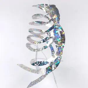 나선 회오리 빛 반사 반짝이 모빌 새퇴치 조류퇴치 새쫓기 비둘기 까치 과수원 베란다