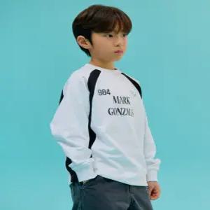 [ 키즈]엔젤 절개 맨투맨-화이트 (MG51TM06WH)_IC