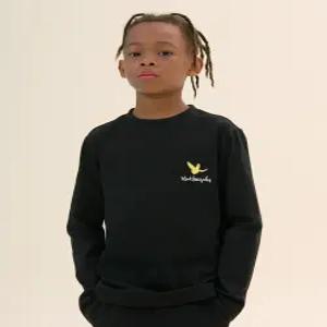 [ 키즈]엔젤 프린트 긴팔티-블랙 (MG51TL01BK)_IC