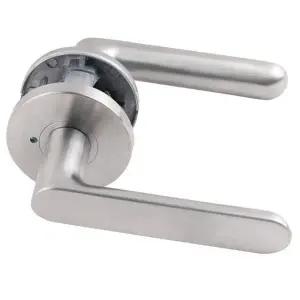 방문손잡이 레바 스텐 S50-002SS 버튼형 WFJACFL