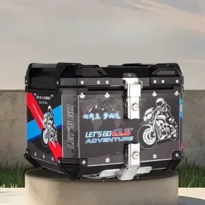 대형 알루미늄 탑박스 오토바이 배달통 리어백 65리터 트렁크 수납용품