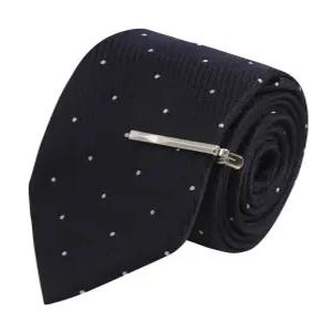 실크혼방 도트 스트라이프 넥타이(FJATH0119)