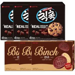 롯데 칙촉 180gX3개 + 빈츠 204gX3개