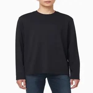 [CK진] 남성 클래식 핏 럭스 코튼 인터락 긴팔 티셔츠(4LD202G)