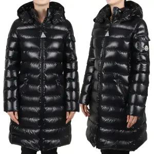 몽클레어 25FW 여성 모카 후드 롱패딩 블랙 성인사이즈 1C50110 68950 999 12-14Y