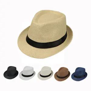 (포워드테크) 남자중절모 페도라모자 여름 망사 밀짚 메쉬 고급 페도라 패션 챙모자 A타입 소형