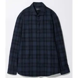 [하프클럽/에스티코]체크 면 플란넬 셔츠 네이비 (클래식핏) SDSVD53CCN