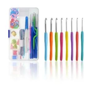 코바늘 뜨개질 골무 바늘 풀세트 케이스 53P 수예 (WFJOOXN)