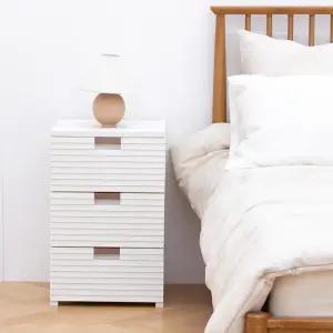 국내제작 튼튼한 홈클로젯 패턴 3단 서랍장 플라스틱 서랍장